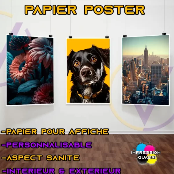 Papier poster / affiche à personnaliser