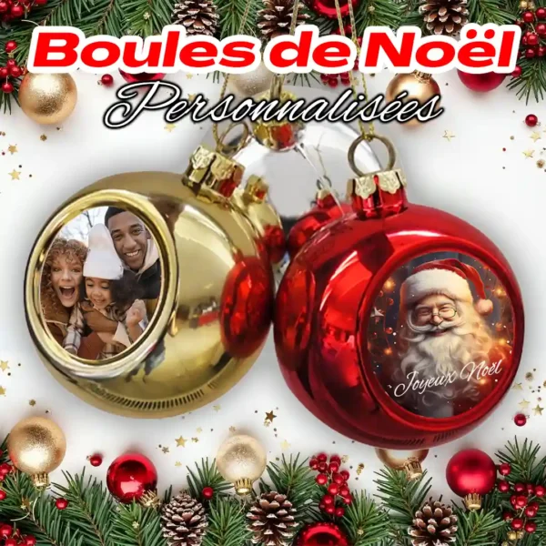 Boules de Noël personnalisées